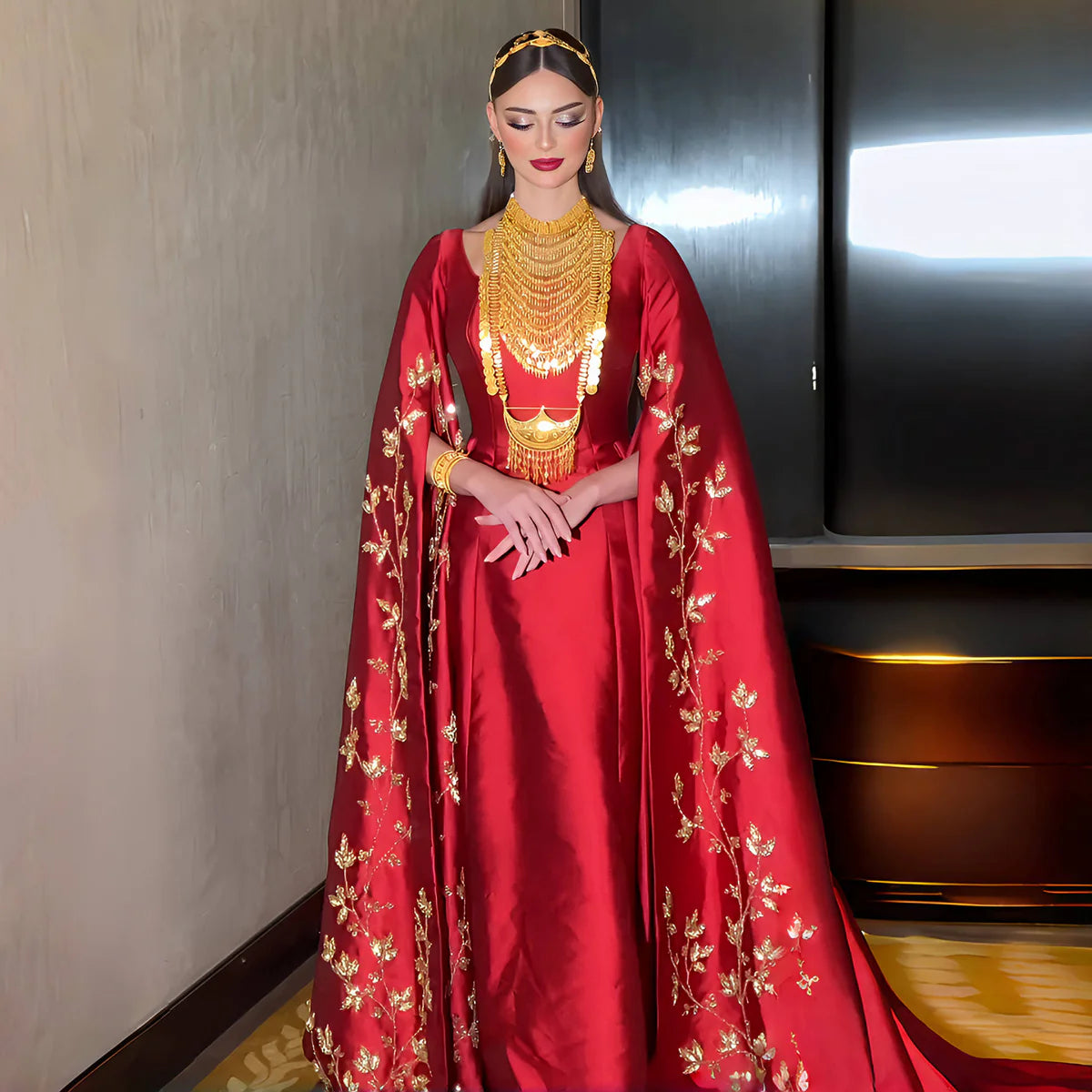 Robe rouge élégante
