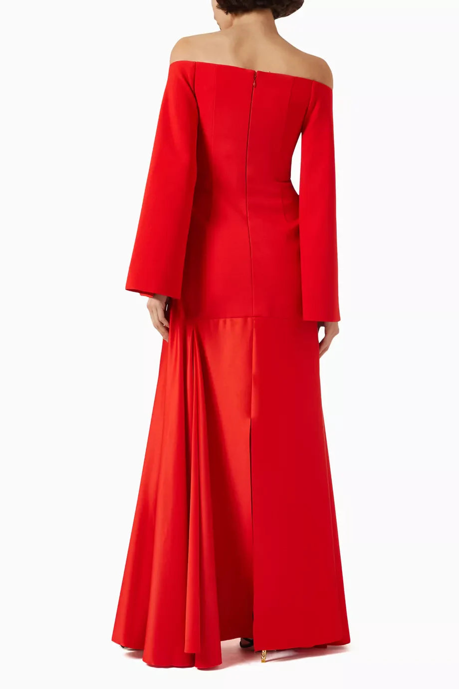 Robe off soulder bi matière