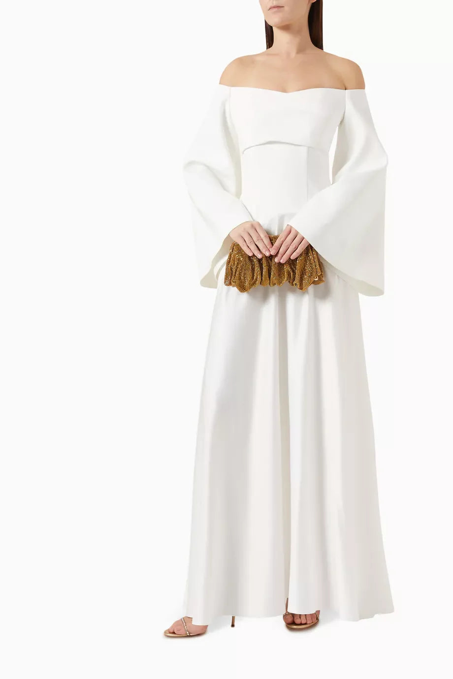 Robe off soulder bi matière