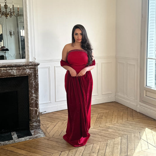 Robe rouge élégante