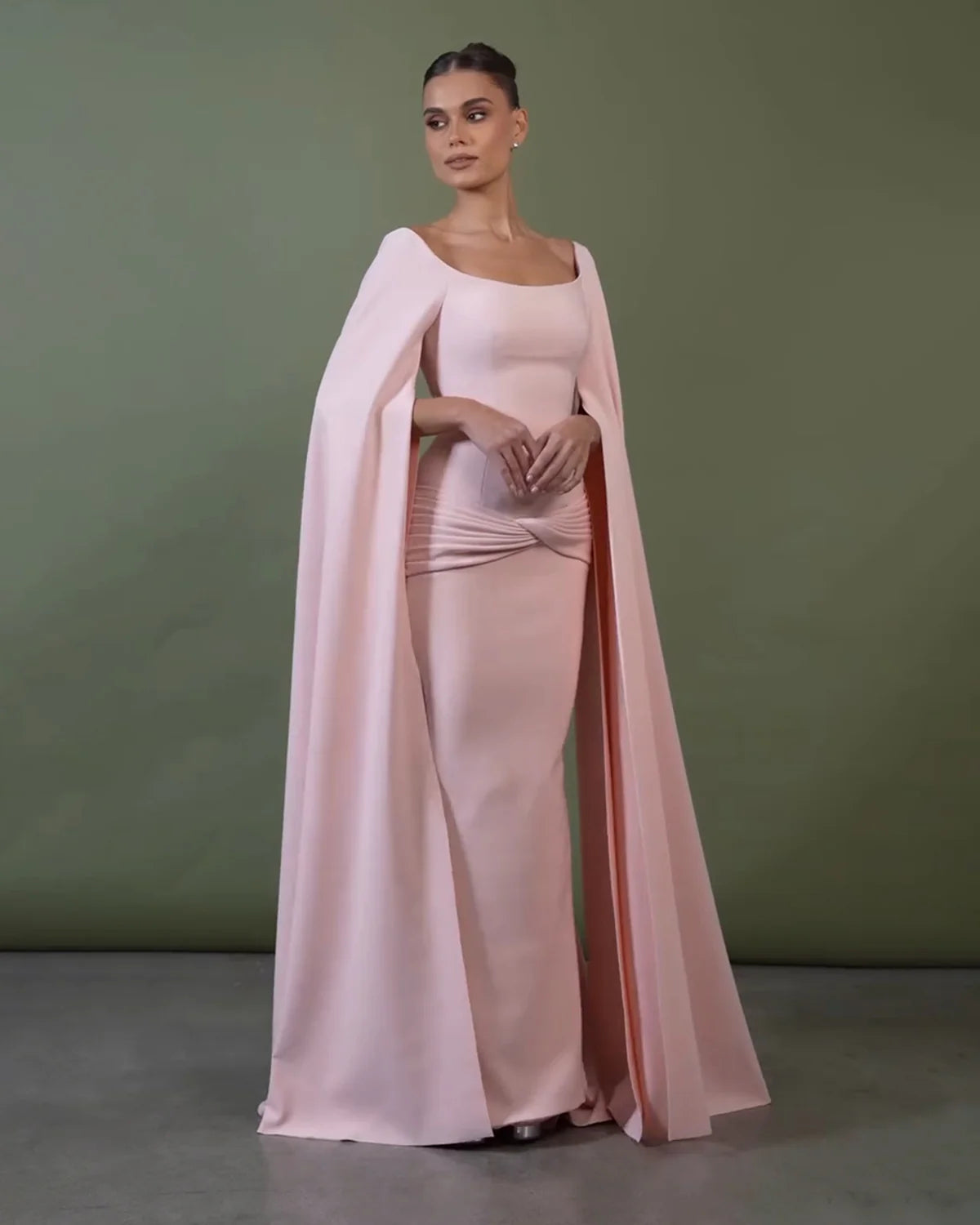 Robe rose manches longues