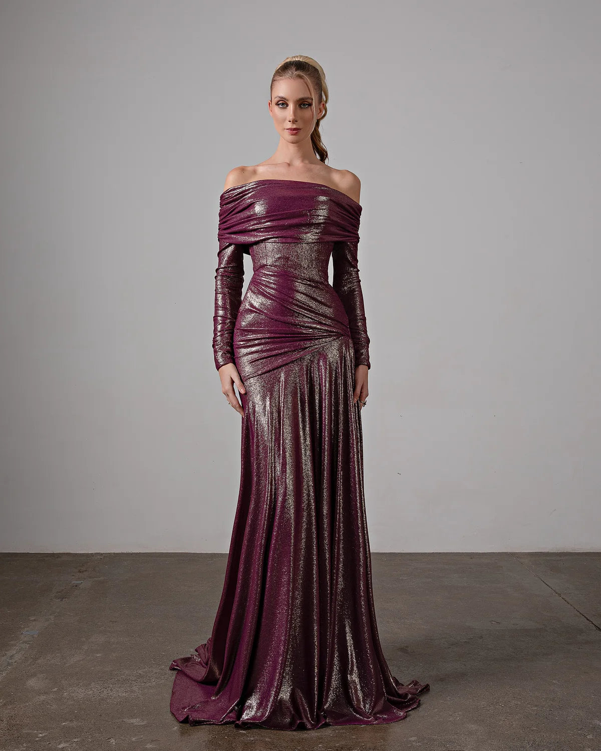 Robe drapée sirène