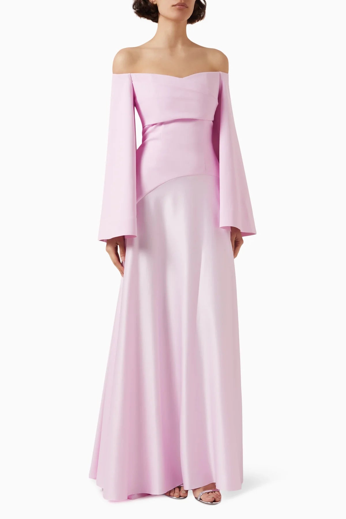 Robe off soulder bi matière