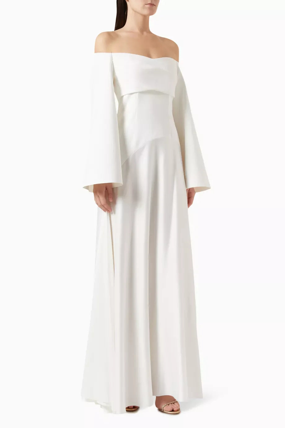 Robe off soulder bi matière