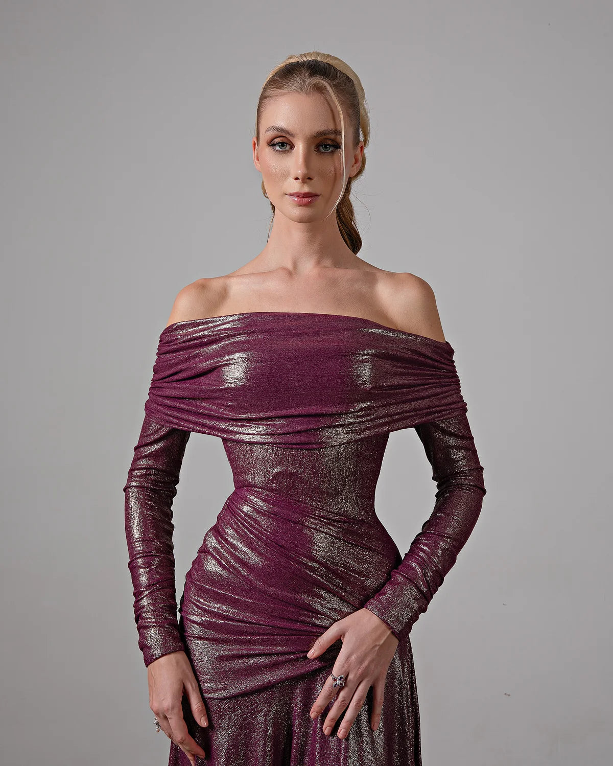 Robe drapée sirène