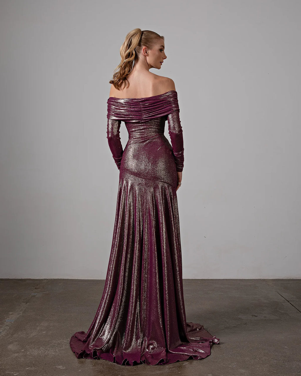 Robe drapée sirène