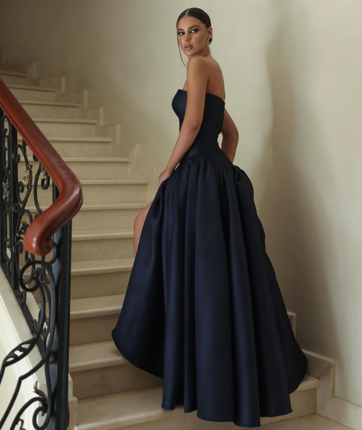 Robe satin bustier