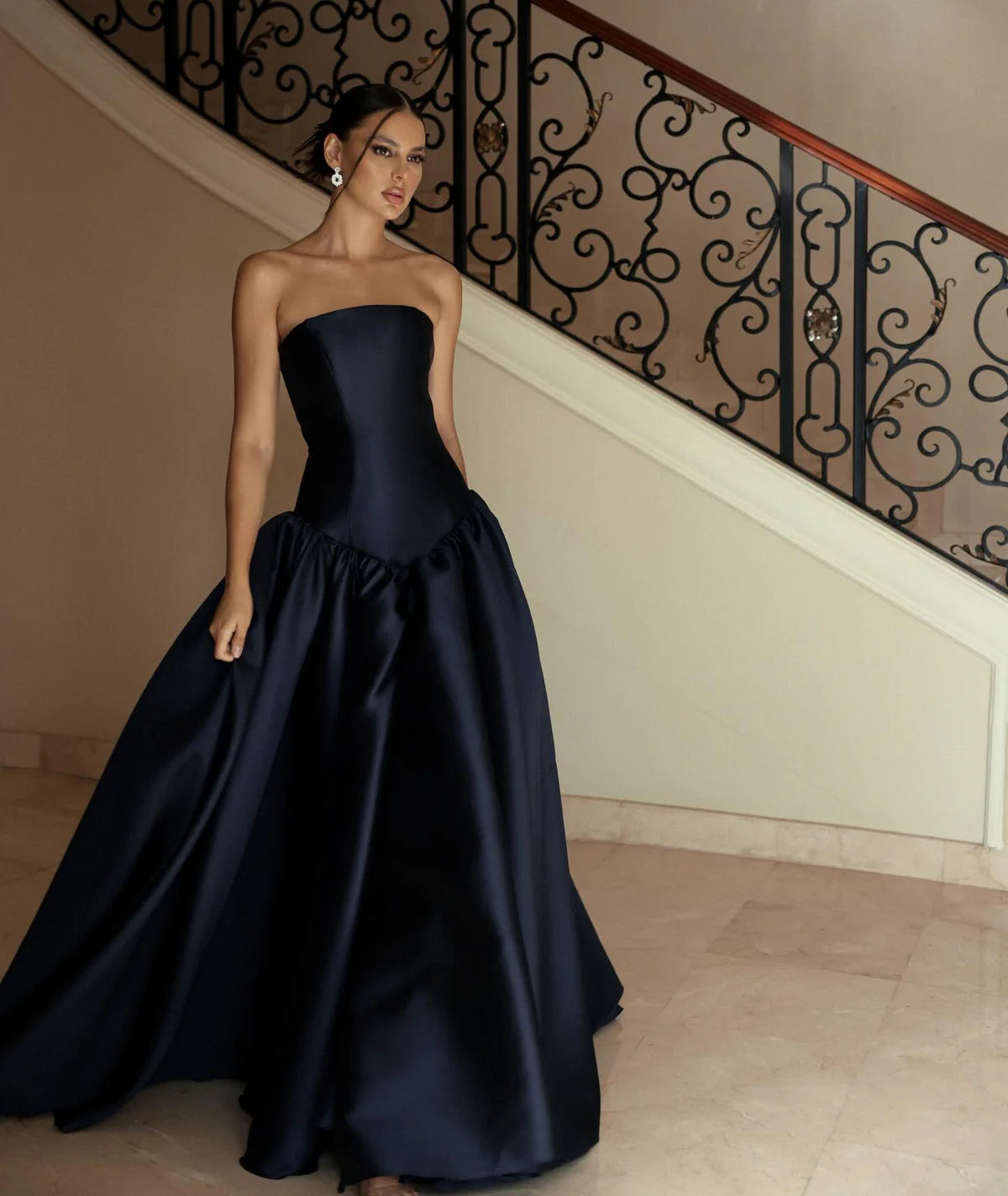 Robe satin bustier