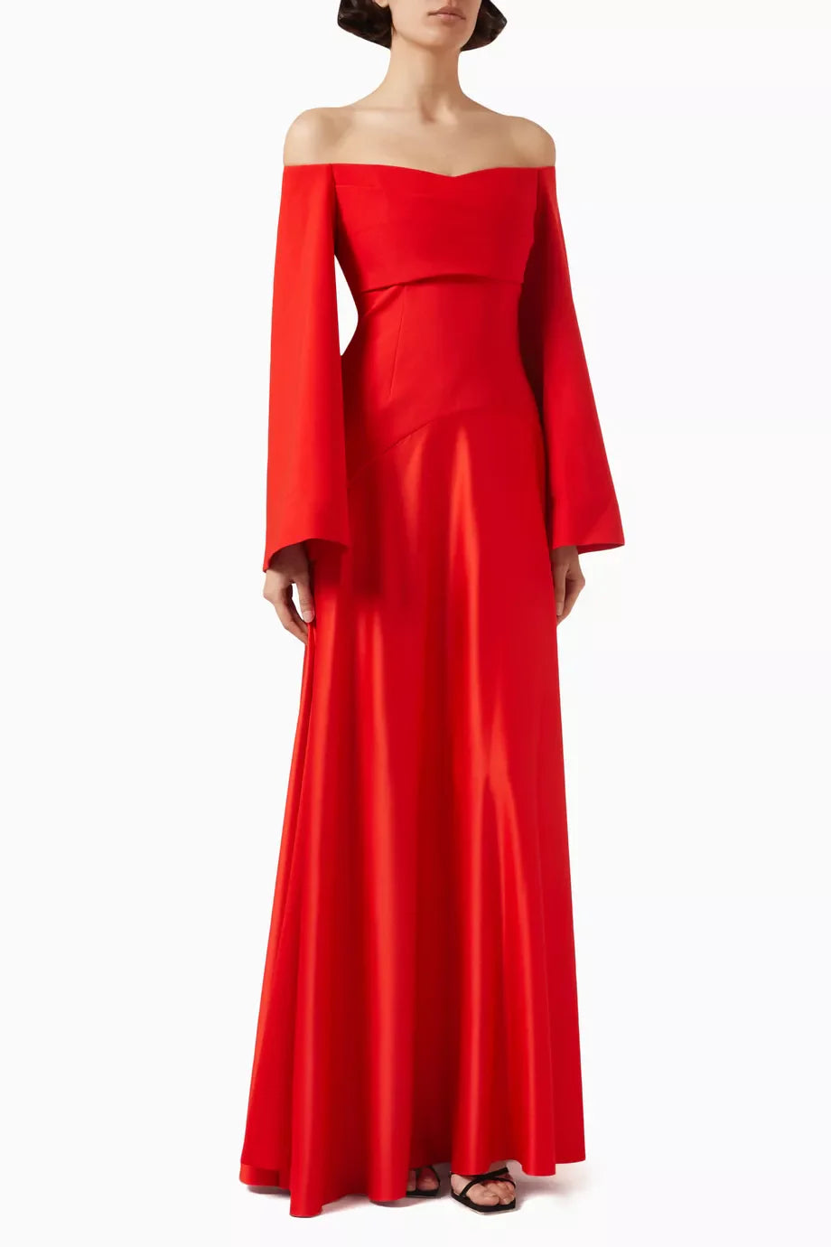 Robe off soulder bi matière