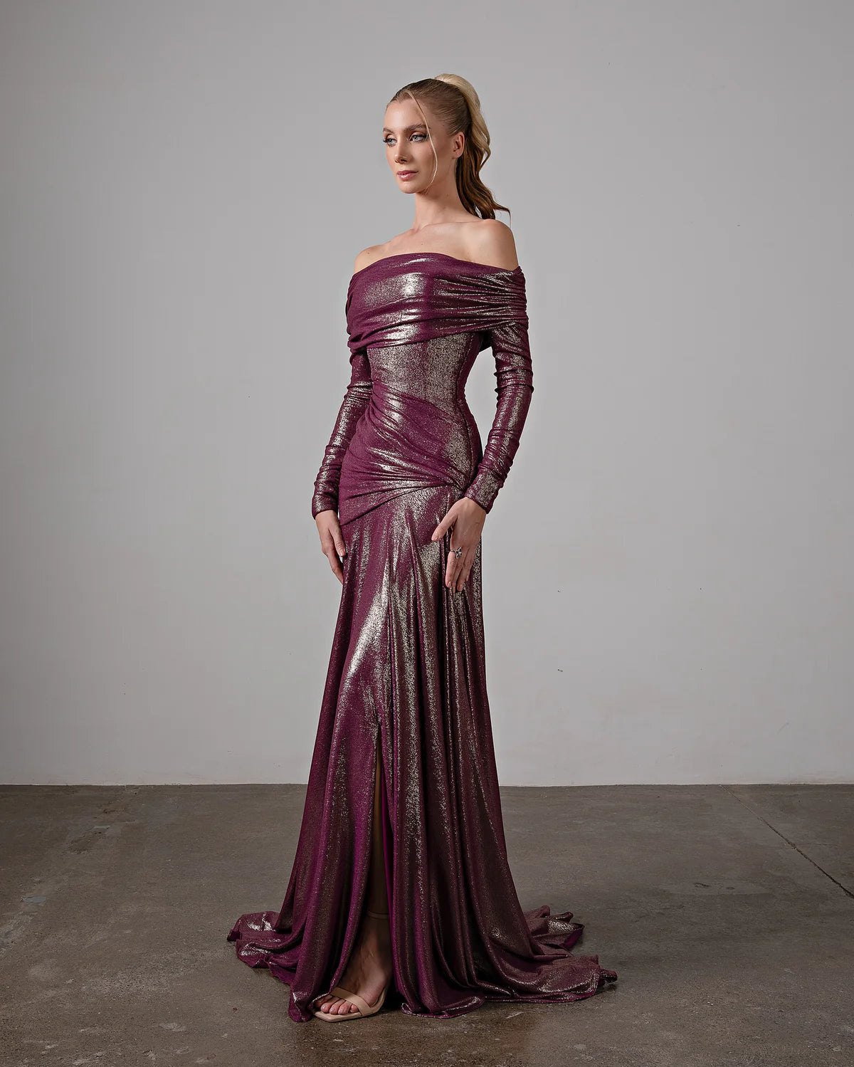 Robe drapée sirène