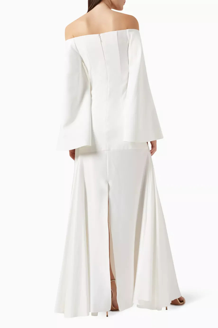 Robe off soulder bi matière