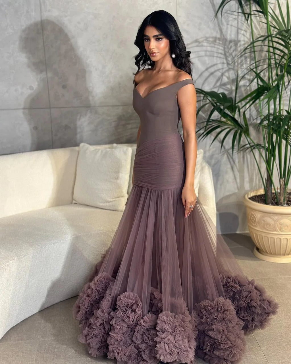 Robe à volant