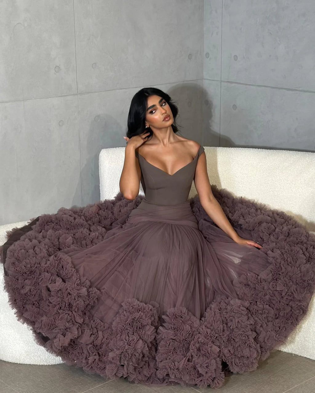 Robe à volant