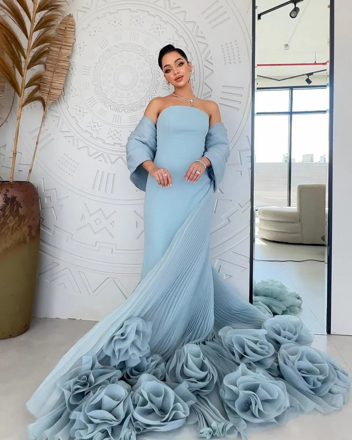 Robe bleu cape 3D