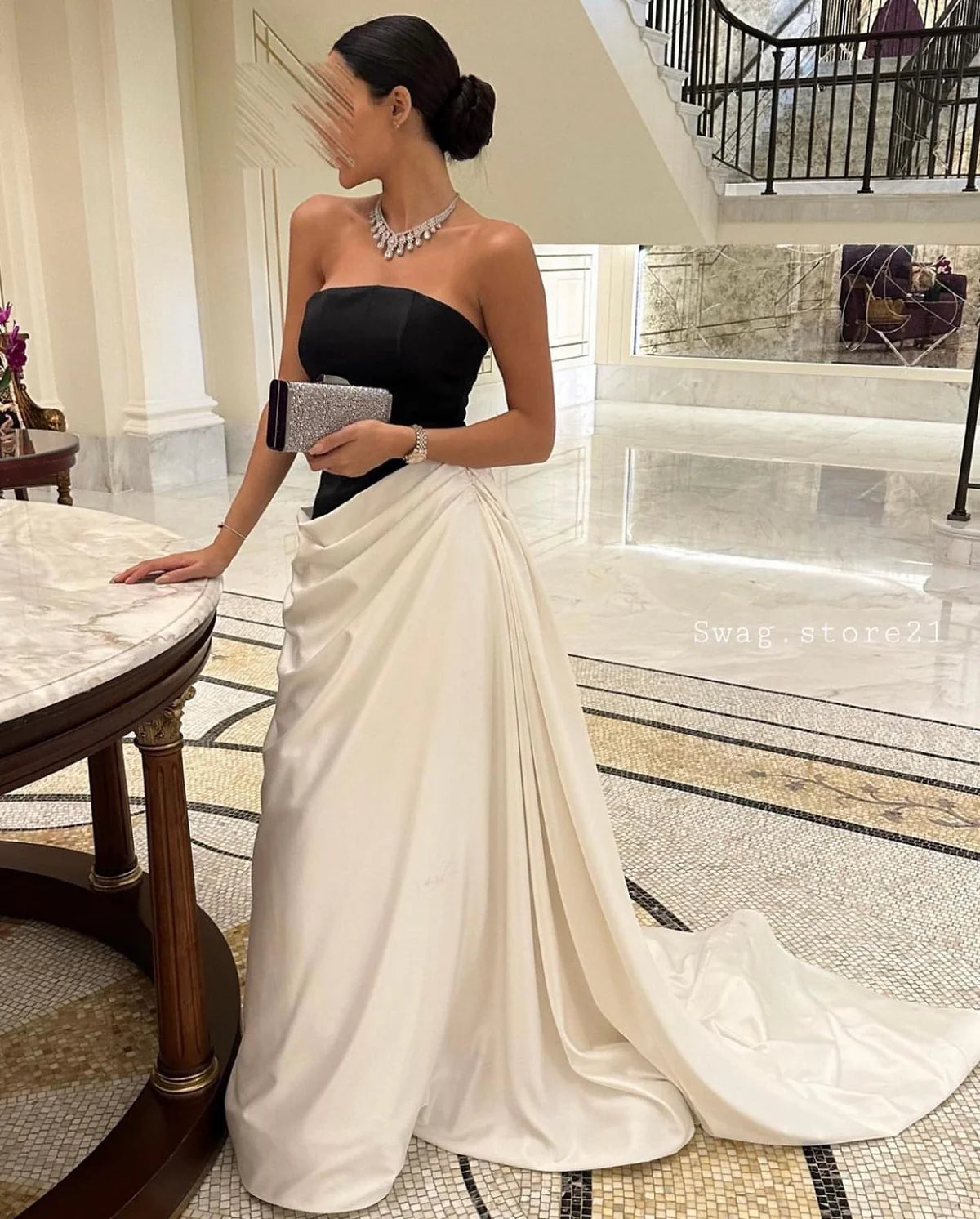Robe bustier noir