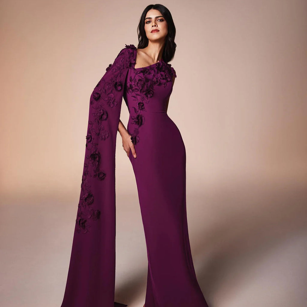 Robe Bustier à Fleurs Dégradées en Satin