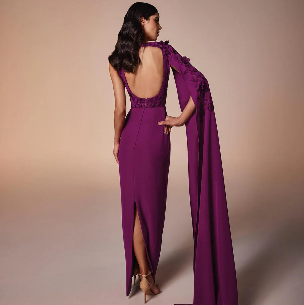 Robe Bustier à Fleurs Dégradées en Satin