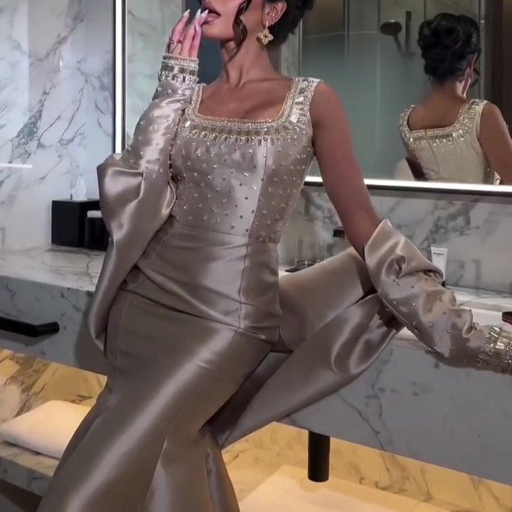 Ensemble en Satin Perle