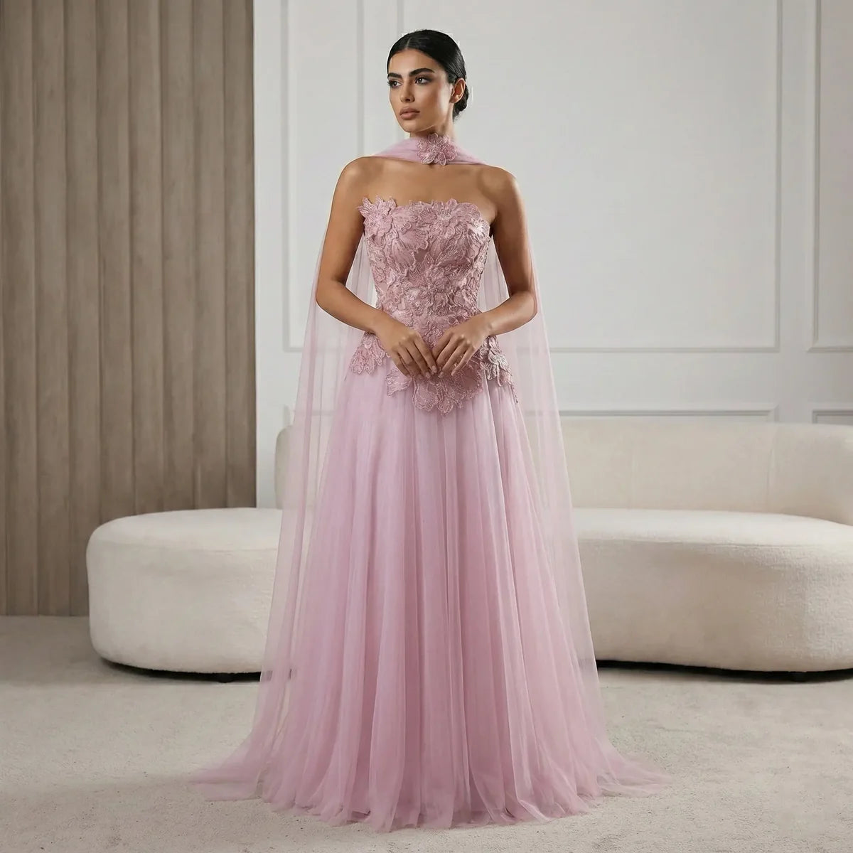 Robe vieux rose