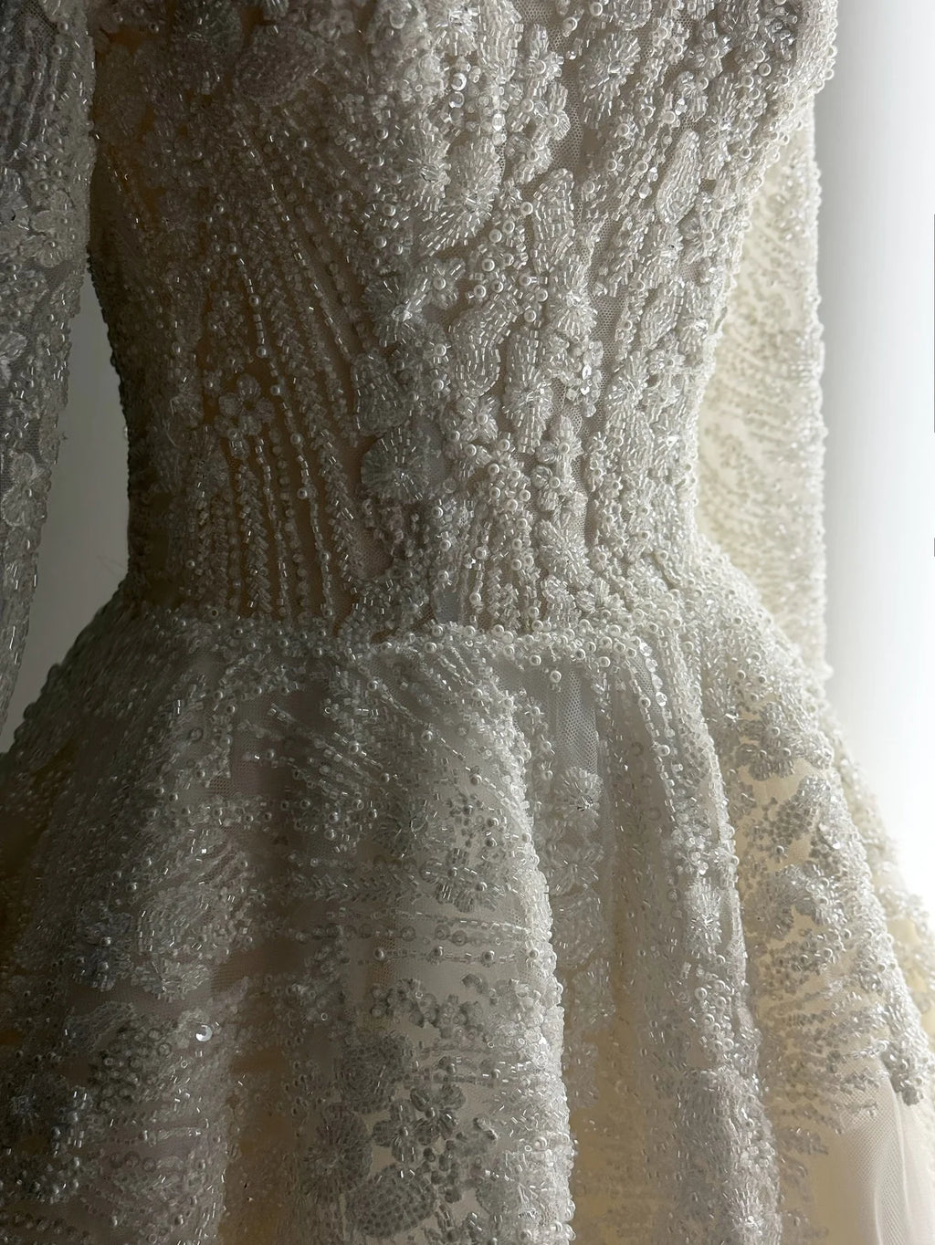 Robe bride sequins