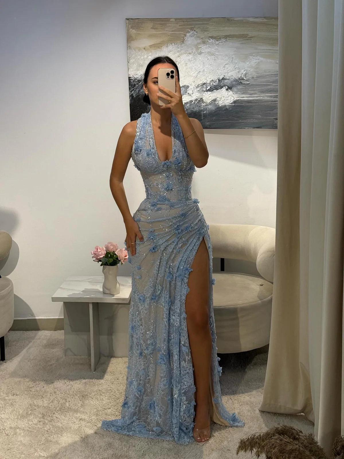 Robe bleue
