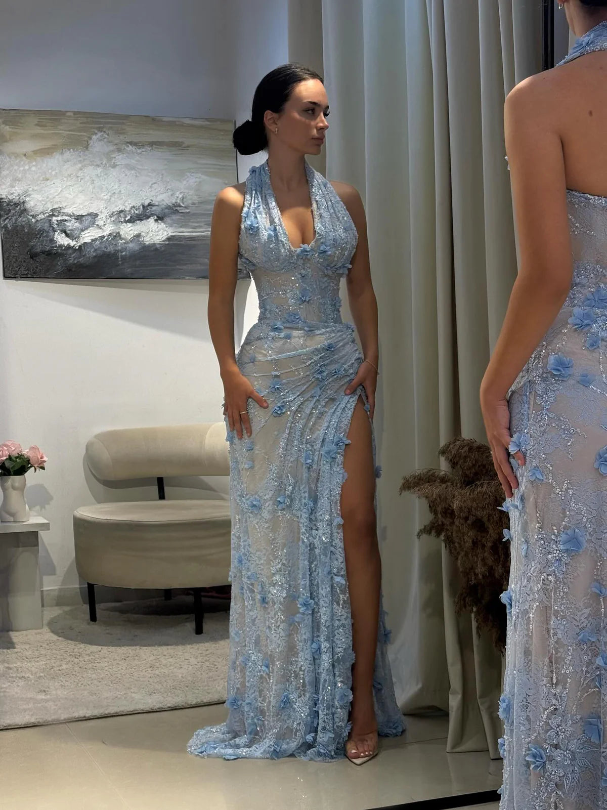 Robe bleue