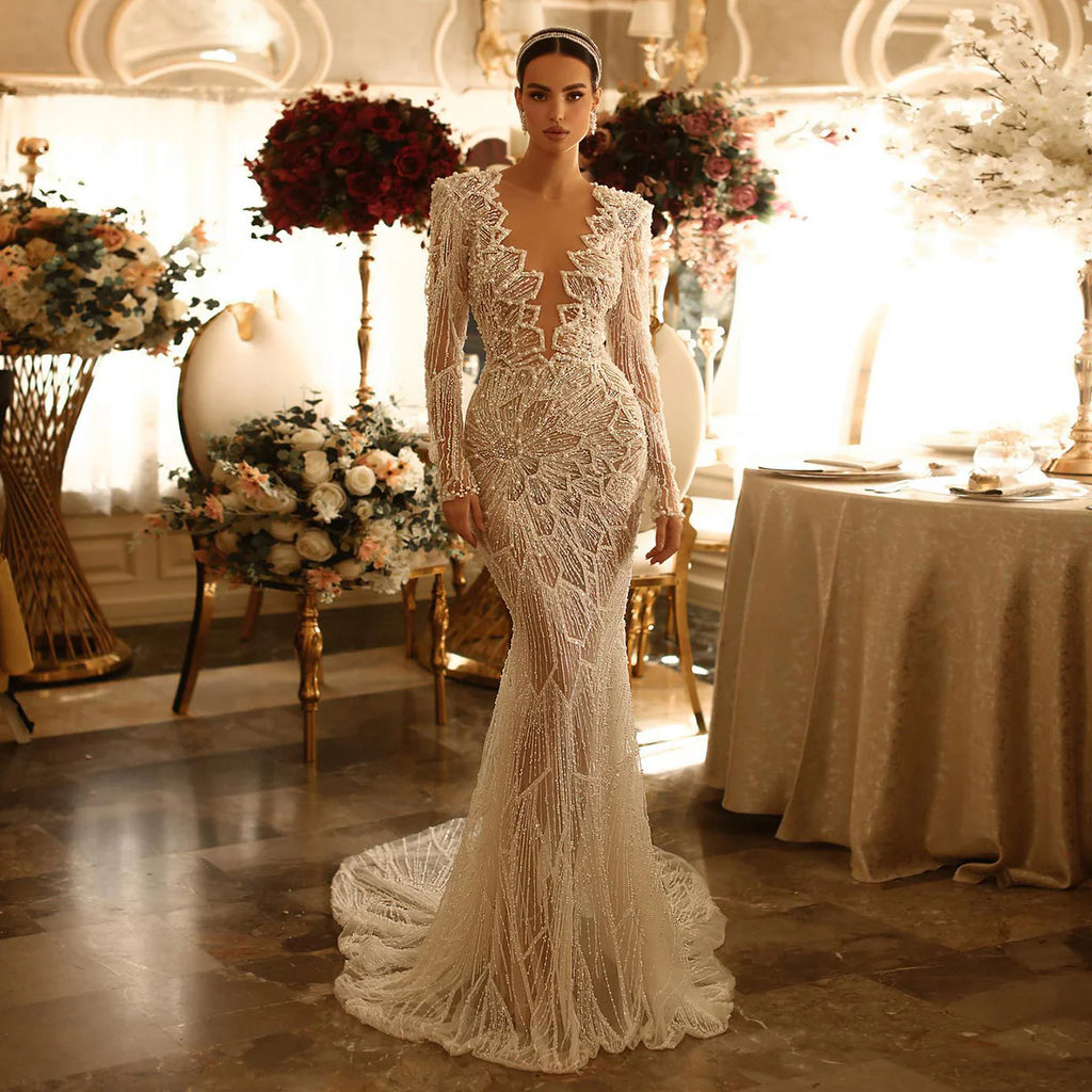 Robe en Perles et Cristaux