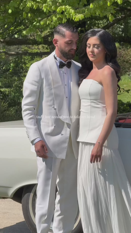 Robe blanche sur mesure